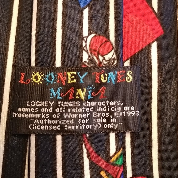 Lot of 3 vintage fun ties Looney Toons, Disney M&M - Picture 6 of 8